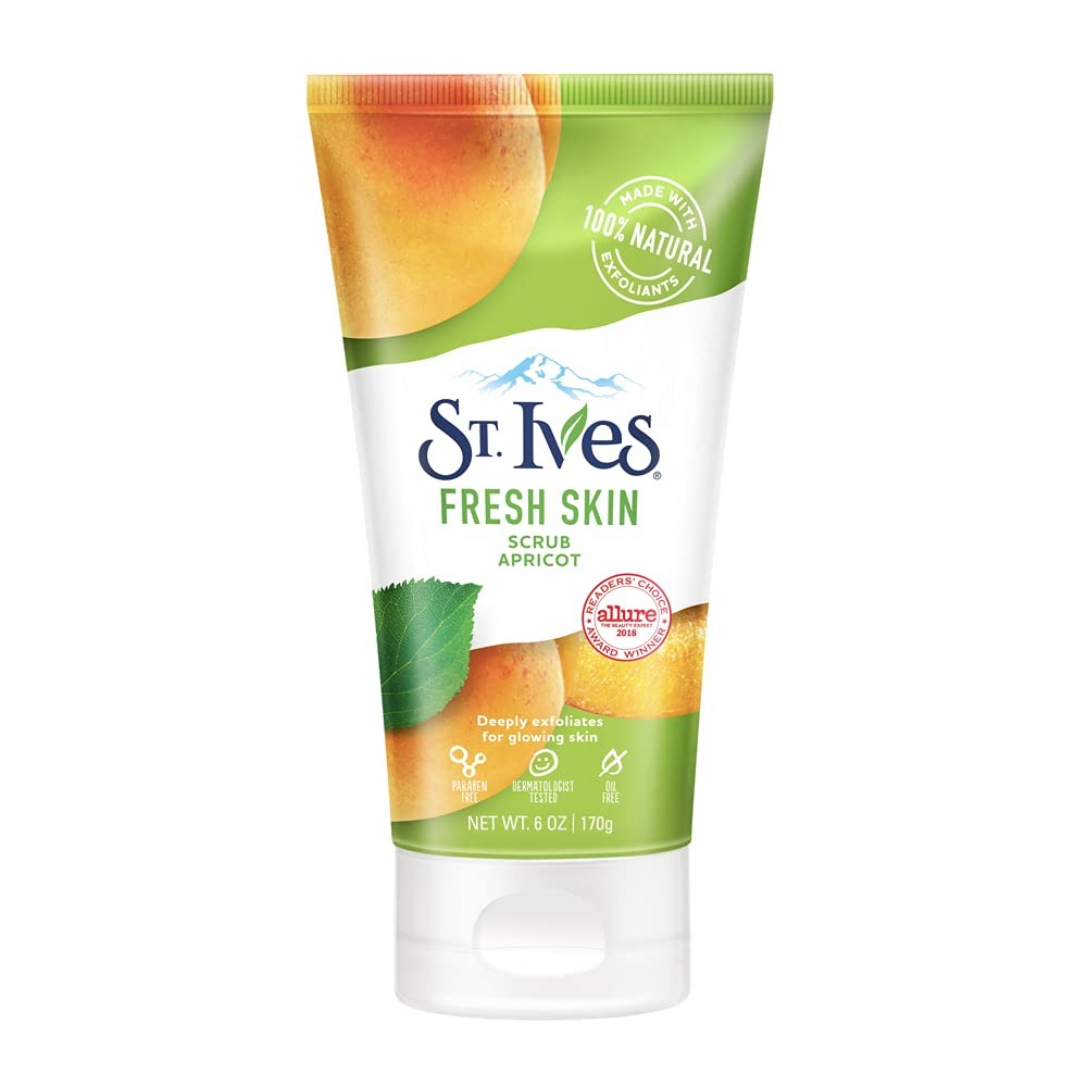 St. Ives Fresh Skin Face Scrub, Apricot 6 oz