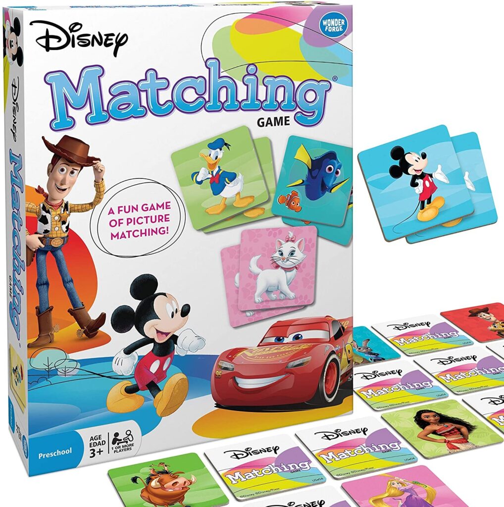 Wonder Forge Disney Classic Characters Matching Game for Boys & Girls Age 3 to 5 - A Fun & Fast Disney Memory Game